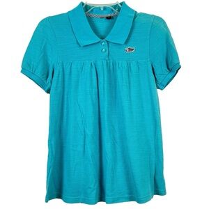 Vans Aqua feminine Polo Baby Doll Top Size M